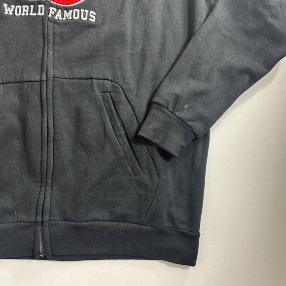 Vintage Ecko UNLTD Hoodie Mens XXL 2XL Black Red Spell Out Logo Full Zip Y2K - Picture 5 of 9